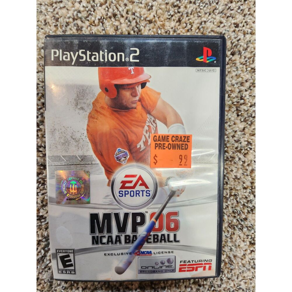 MVP 06 NCAA Baseball for Playstation 2 CIB!